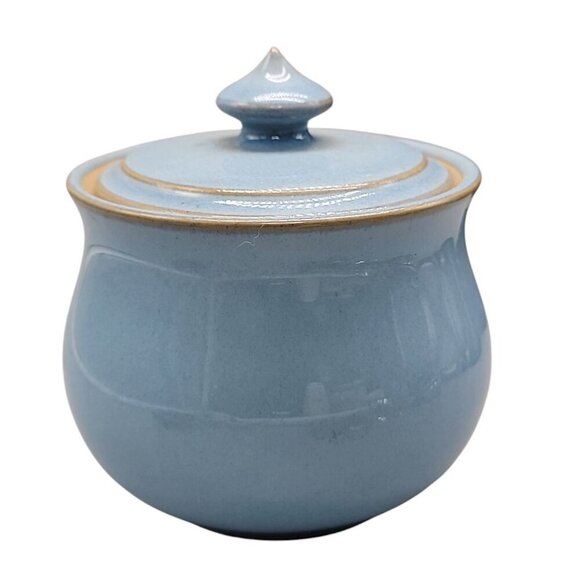 Denby-Langley Colonial Lidded Sugar Bowl Earthenware VTG Discontinued England - Picture 7 of 7